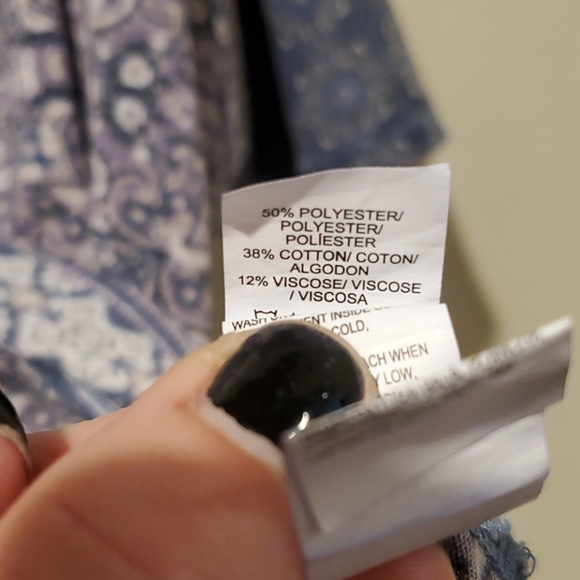 ❤ LUCKY BRAND BOHO PRINT T SHIRT/TOP, SMALL - Picture 3 of 4